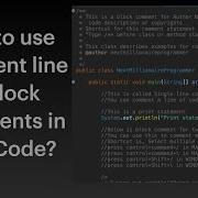 How To Comment Codes Block Comments Single Line Comments Java Documents Java Tutorials