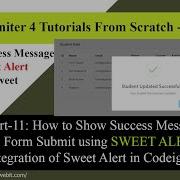 CodeIgniter4 Part 11 How To Show Success Message Using Sweet Alert Integrate Sweet Alert In CI4