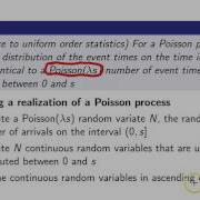 Poisson Processes And Order Statistics