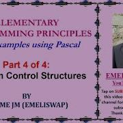 Elementary Programming Principles Program Control Structures