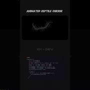 Animated Reptile Cursor The Ultimate JavaScript Follow Effect HTML CSS JS Shorts Cursor 101dev
