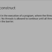OpenMP Barrier Construct