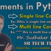 Comment Statements In Python How To Write Comments In Python Python Programming In Telugu
