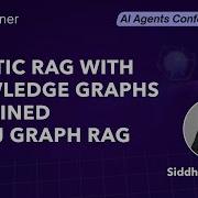 Объяснение агентного RAG с использованием графов знаний Графовый RAG Neo4j Конференция по ИИ