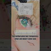 How To Show Eyes Through Hair Anime Style In LIVE2D ART TUTORIAL Shorts Vtuber