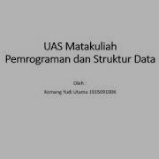 UAS Matakuliah Pemrograman Dan Struktur Data Implementasi Konsep Double Linked List