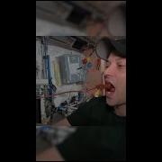 Astronaut Shows How To Eat Ketchup At Zero Gravity