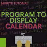 Python Program To Display Calendar Shorts