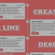 Responsive Timeline Design Using HTML CSS