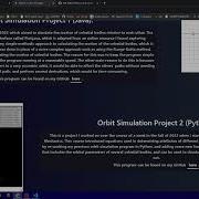 Orbit Simulation With Python Project