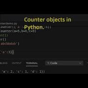 Counter Objects In Python