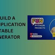 1 Build A Multiplication Table Generator