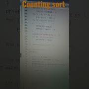 C Program For Counting Sort Cprogramming Coding Hackerrank Datastructures