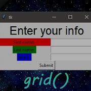 Learn Python Tkinter GUI Grid Layouts Easy