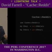 Lightning Talk By David Farrell Cache Reddit