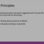 The Fundamentals Of Testing 3 Seven Testing Principles