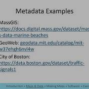 GIS Level 1 Video 13 Geospatial Metadata