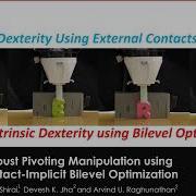 Robust Pivoting Manipulation Using Contact Implicit Bilevel Optimization