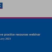 Reflective Practice Resources Webinar