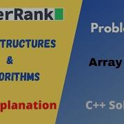 Array DS Hackerrank Solution Problem Solving Data Structures Arrays C Solution