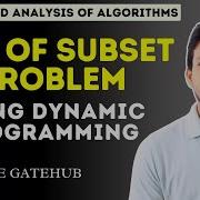 Sum Of Subset Problem Using Dynamic Programming GATECSE DAA