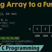 Passing Array As An Argument To A Function