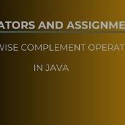 Bitwise Complement Operator In Java Bytecode IT Solutions Java Javaprogramming