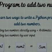 Add Two Digits In Python L Add Two Number In Python