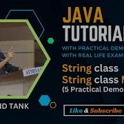 23 Java Tutorial OOP Basics String Class String Methods Anand Tank