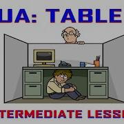 Lua Intermediate Lesson On TABLES
