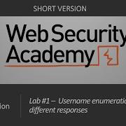 Authentication Vulnerabilities Lab 1 Username Enumeration Via Different Responses Short Version