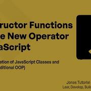Constructor Function And The New Operator In JavaScript Jonas Guide