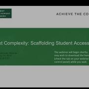 What Is Text Complexity And Why Does It Matter Feb 2016 Webinar