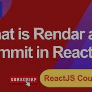 Render And Commit In React