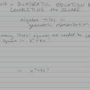 Completing The Square Sample Problem 8