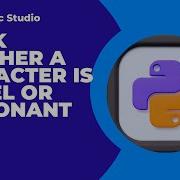 Best Python Program Check Alphabet Vowel Or Consonant Coding Python