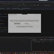Async Indication Of The Progress Of A Task WPF