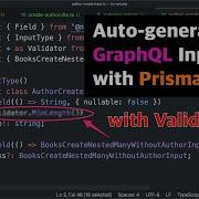 Prisma Auto Generate GraphQL Inputs With Validation From Class Validator NestJS Tutorial