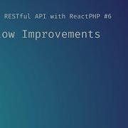 Workflow Improvements Creating A RESTful API With ReactPHP