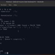 ALGOL 68 Program To Simplify Fractions