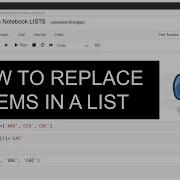 Python For Bioinformatics How To Replace Items In A LIST