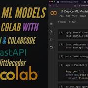 Deploy ML Models From Colab With FastAPI ColabCode Free ML As A Service