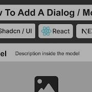 How To Add Shadcn Dialog In React Or Next Js