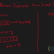 Leetcode 26 Remove Duplicates From Sorted Array Brute Force Optimal Solutions