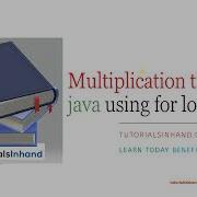 Multiplication Table In Java Using For Loop Program
