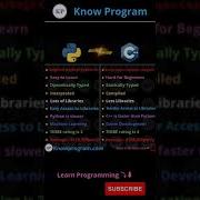 Python V S C Shorts Python Cplusplus Knowprogram