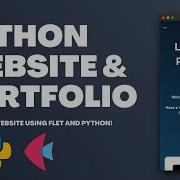 Build A Python Portfolio Website With Flet Tutorial