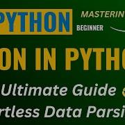 MASTER JSON IN PYTHON HOW TO USE JSON IN PYTHON