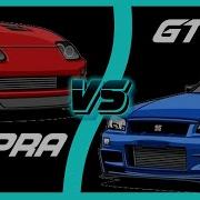 LEGENDS FACEOFF 1 Supra Mk4 Vs R34 GT R