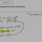 Multiplying Conjugate Binomials Univariate
